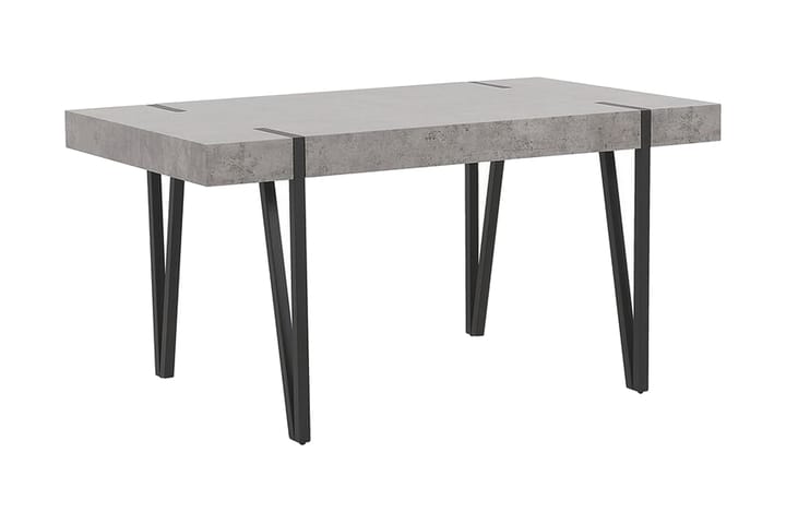 Ruokapöytä Longville 150 cm - Harmaa/Musta - Ruokapöydät & keittiön pöydät