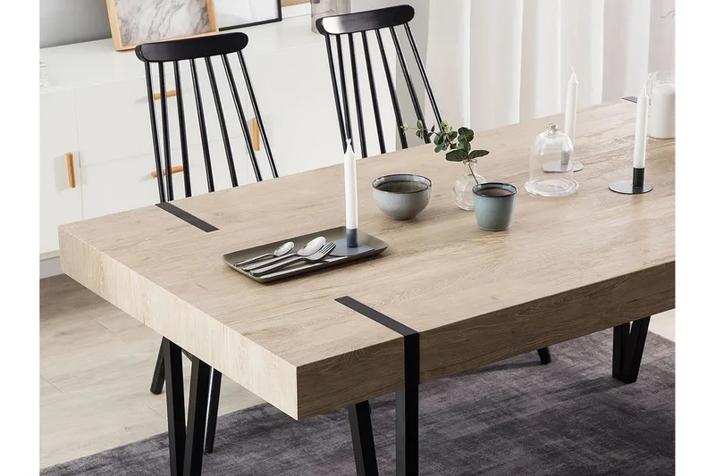 Ruokapöytä Longville 150x90 cm - Ruskea - Huonekalut - Pöytä & ruokailuryhmä - Ruokapöydät & keittiön pöydät