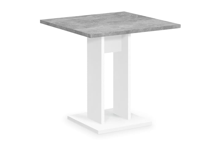 Ruokapöytä Loriana 70 cm - Valkoinen/Betoni - Ruokapöydät & keittiön pöydät