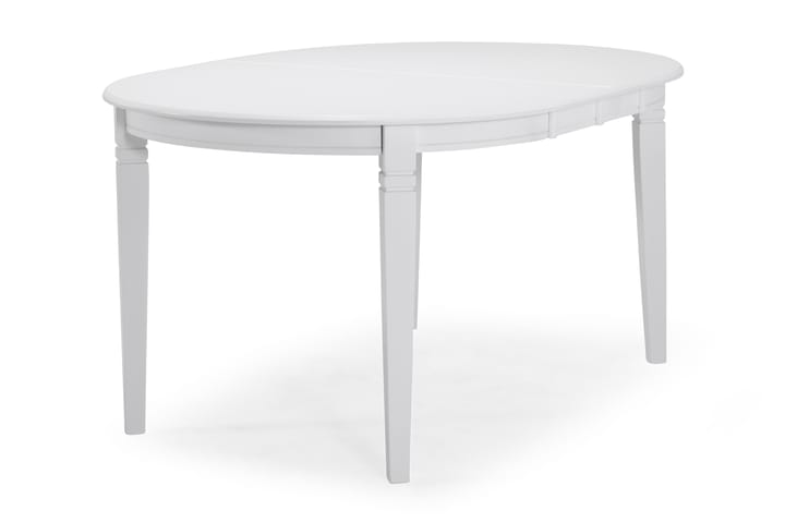 Ruokapöytä Lowisa Jatkettava 150 cm Ovaali - Valkoinen - Ruokapöydät & keittiön pöydät