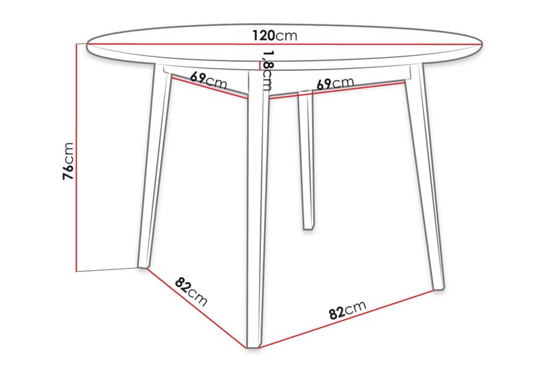 Ruokapöytä - Luonnonväri - Huonekalut - Pöytä & ruokailuryhmä - Ruokapöydät & keittiön pöydät