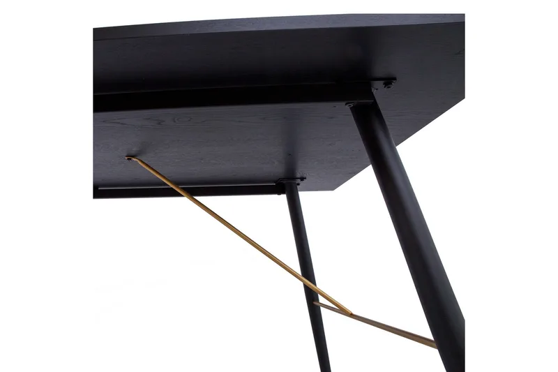 Ruokapöytä Luxembourg Musta/Kupari - Huonekalut - Pöytä & ruokailuryhmä - Ruokapöydät & keittiön pöydät