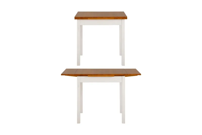 Ruokapöytä Magret Jatkettava 80-120 cm - Valkoinen/Ruskea - Huonekalut - Pöytä & ruokailuryhmä - Ruokapöydät & keittiön pöydät