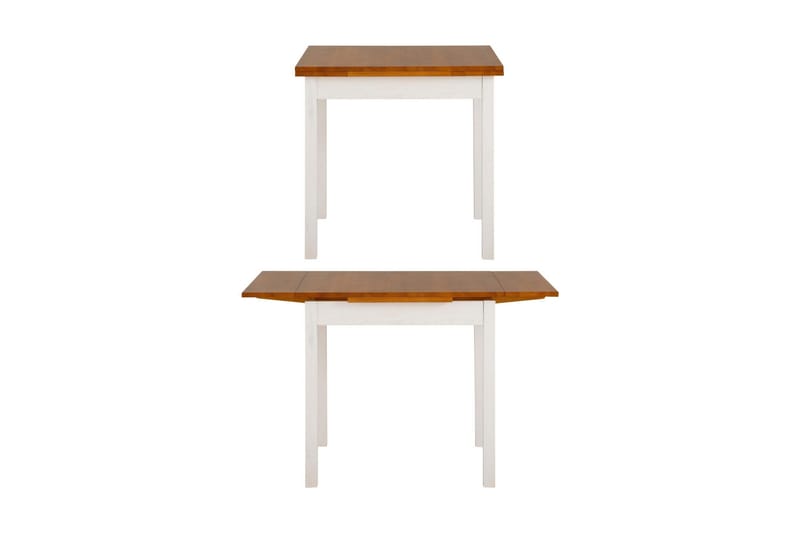 Ruokapöytä Magret Jatkettava 80-120 cm - Valkoinen/Ruskea - Huonekalut - Pöytä & ruokailuryhmä - Ruokapöydät & keittiön pöydät