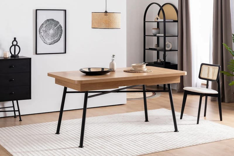 Ruokapöytä Makwana 160 cm - Natural - Huonekalut - Pöytä & ruokailuryhmä - Ruokapöydät & keittiön pöydät
