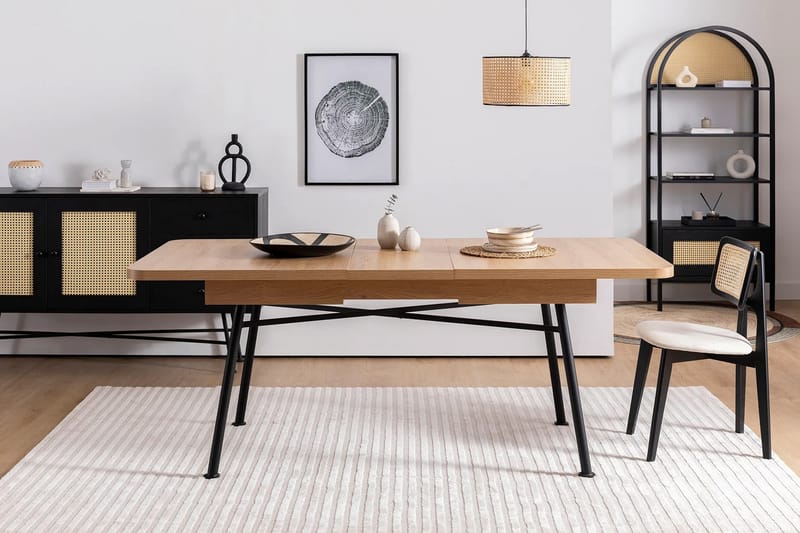 Ruokapöytä Makwana 160 cm - Natural - Huonekalut - Pöytä & ruokailuryhmä - Ruokapöydät & keittiön pöydät
