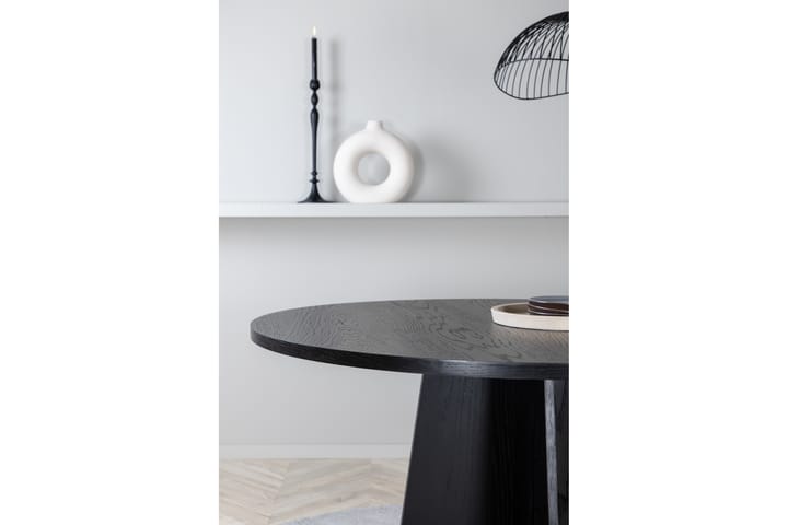 Ruokapöytä Manciat 110 cm Pyöreä - Musta - Ruokapöydät & keittiön pöydät