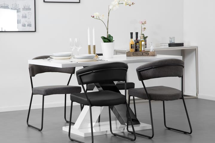 Ruokapöytä Mendoza 140 cm - Valkoinen - Ruokapöydät & keittiön pöydät