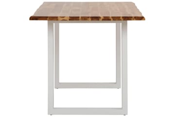 Ruokapöytä Meria 140 cm - Akaasia Ruskea/Valkoinen - Huonekalut - Pöytä & ruokailuryhmä - Ruokapöydät & keittiön pöydät