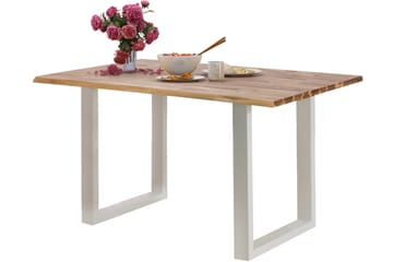 Ruokapöytä Meria 200 cm - Akaasia Ruskea/Valkoinen - Huonekalut - Pöytä & ruokailuryhmä - Ruokapöydät & keittiön pöydät