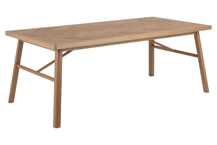 Ruokapöytä Mervue 200 cm - Luonnonväri/Matta Luonnonväri - Ruokapöydät & keittiön pöydät
