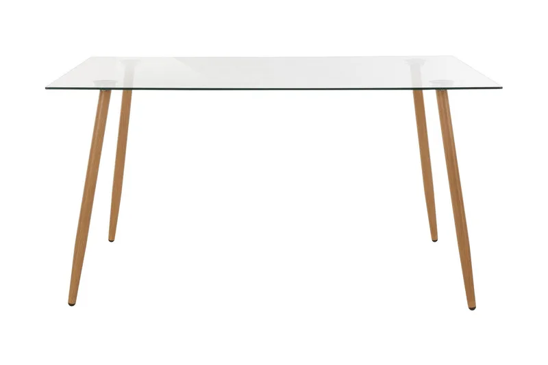 Ruokapöytä Miana 140 cm Lasi, Ruskea
