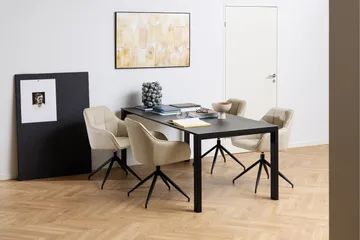 Ruokapöytä Misam 200x90 cm - Musta - Huonekalut - Pöytä & ruokailuryhmä - Ruokapöydät & keittiön pöydät