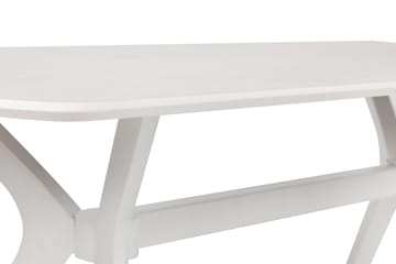 Ruokapöytä Misticon 180x75x180 cm - Valkoinen - Huonekalut - Pöytä & ruokailuryhmä - Ruokapöydät & keittiön pöydät