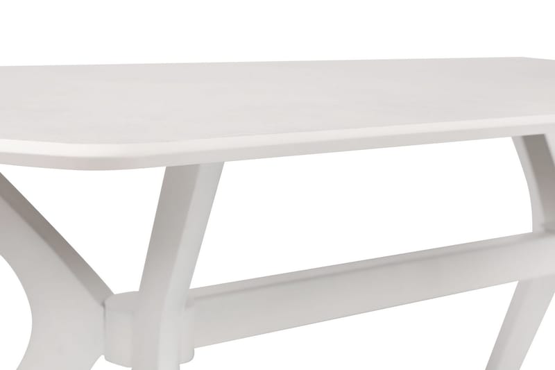 Ruokapöytä Misticon 180x75x180 cm - Valkoinen - Huonekalut - Pöytä & ruokailuryhmä - Ruokapöydät & keittiön pöydät