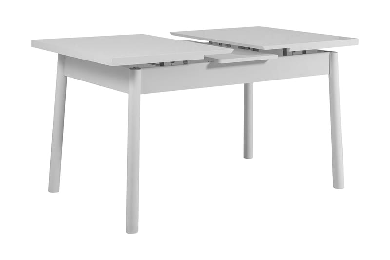 Ruokapöytä Molgachiz 120x75x120 cm - Valkoinen - Huonekalut - Pöytä & ruokailuryhmä - Ruokapöydät & keittiön pöydät