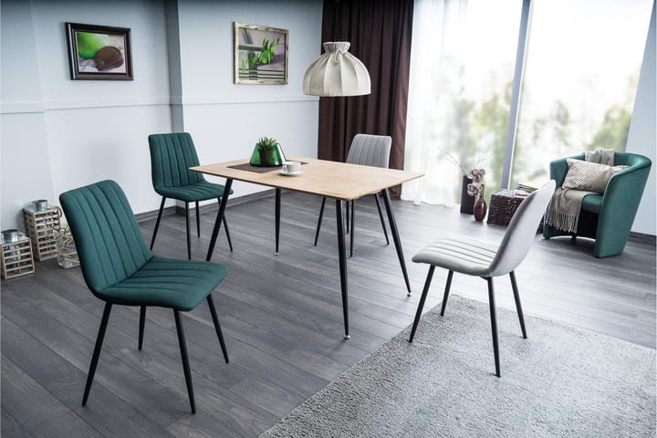 Ruokapöytä Moydans 120 cm - Luonnonväri/Musta - Ruokapöydät & keittiön pöydät