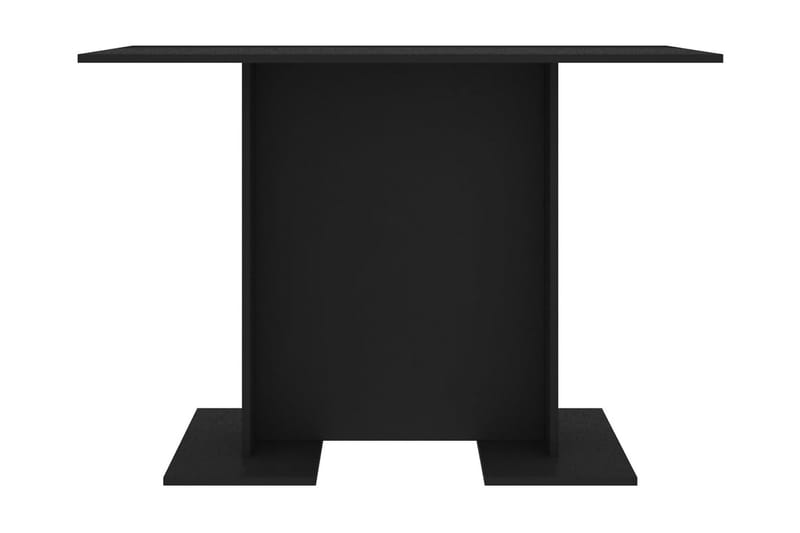 Ruokapöytä musta 110x60x75 cm lastulevy - Musta - Huonekalut - Pöytä & ruokailuryhmä - Ruokapöydät & keittiön pöydät