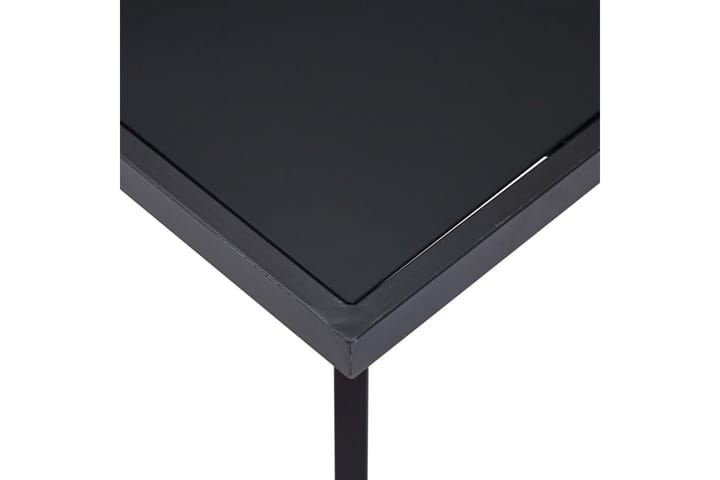 Ruokapöytä musta 120x60x75 cm karkaistu lasi - Musta - Ruokapöydät & keittiön pöydät