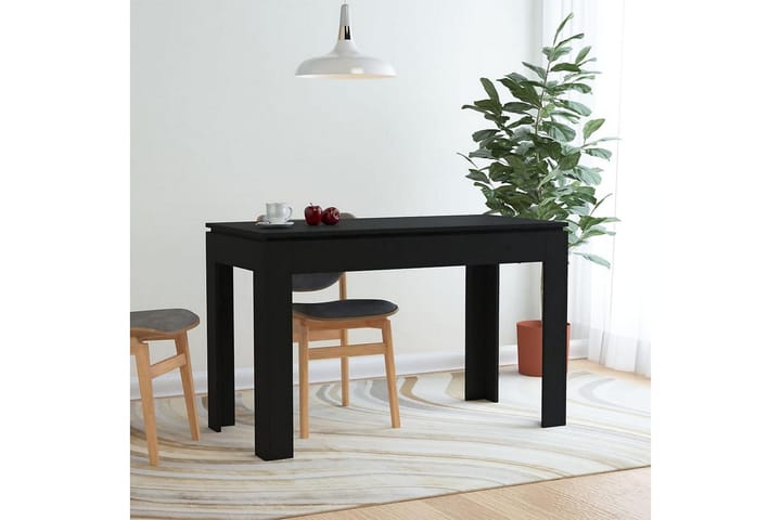 Ruokapöytä musta 120x60x76 cm lastulevy - Musta - Ruokapöydät & keittiön pöydät