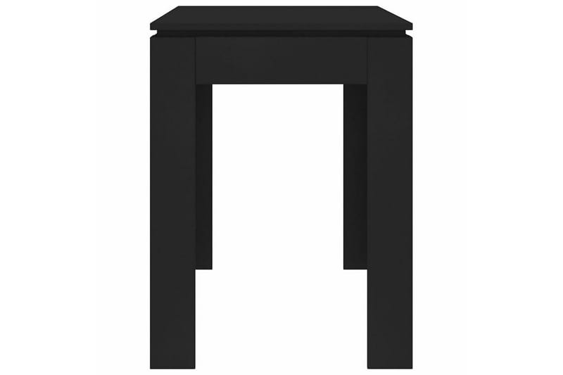 Ruokapöytä musta 120x60x76 cm lastulevy - Musta - Huonekalut - Pöytä & ruokailuryhmä - Ruokapöydät & keittiön pöydät