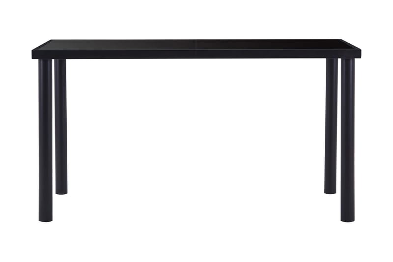 Ruokapöytä musta 140x70x75 cm karkaistu lasi - Musta - Huonekalut - Pöytä & ruokailuryhmä - Ruokapöydät & keittiön pöydät