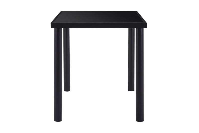Ruokapöytä musta 140x70x75 cm karkaistu lasi - Musta - Huonekalut - Pöytä & ruokailuryhmä - Ruokapöydät & keittiön pöydät