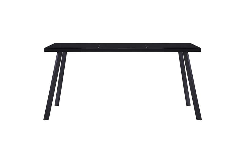 Ruokapöytä musta 180x90x75 cm karkaistu lasi - Musta - Huonekalut - Pöytä & ruokailuryhmä - Ruokapöydät & keittiön pöydät