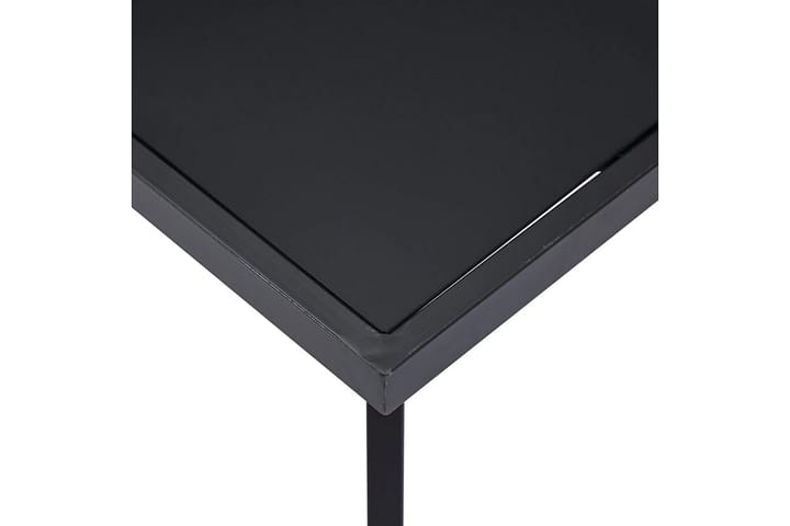 Ruokapöytä musta 180x90x75 cm karkaistu lasi - Musta - Ruokapöydät & keittiön pöydät