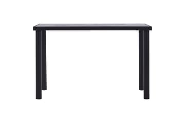 Ruokapöytä musta ja betoninharmaa 120x60x75 cm MDF - Musta - Huonekalut - Pöytä & ruokailuryhmä - Ruokapöydät & keittiön pöydät