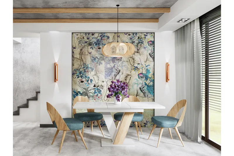 Ruokapöytä Naum - Huonekalut - Pöytä & ruokailuryhmä - Ruokapöydät & keittiön pöydät