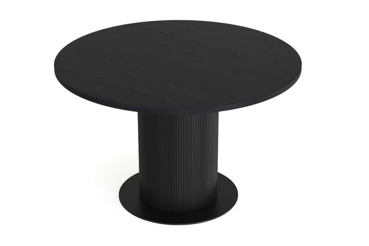 Ruokapöytä Neandir 120 cm Pyöreä Tolppajalka - Musta - Ruokapöydät & keittiön pöydät