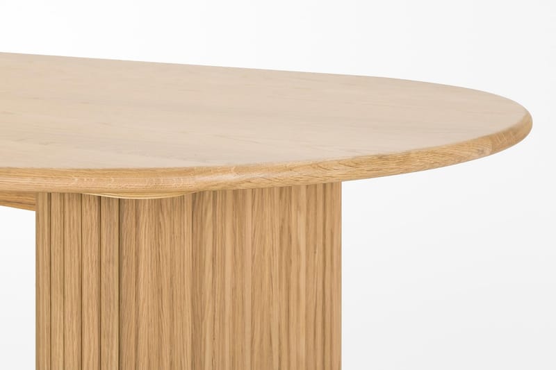 Ruokapöytä Neandir 220 cm Soikea - Tammi - Huonekalut - Pöytä & ruokailuryhmä - Ruokapöydät & keittiön pöydät