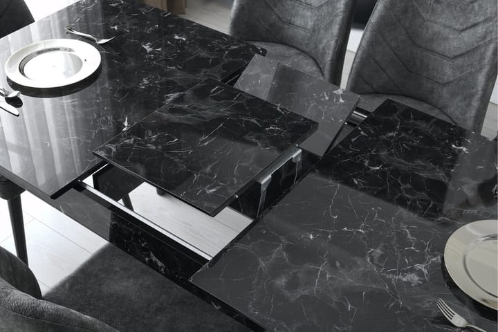 Ruokapöytä Nelumbo 130 cm - Antrasiitti - Ruokapöydät & keittiön pöydät