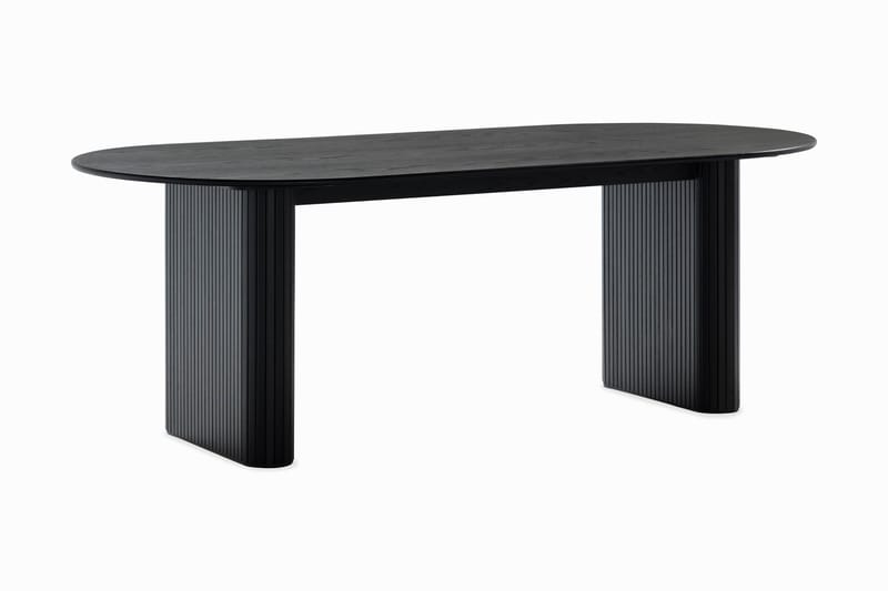 Ruokapöytä Noira 220 cm Soikea - Musta - Huonekalut - Pöytä & ruokailuryhmä - Ruokapöydät & keittiön pöydät
