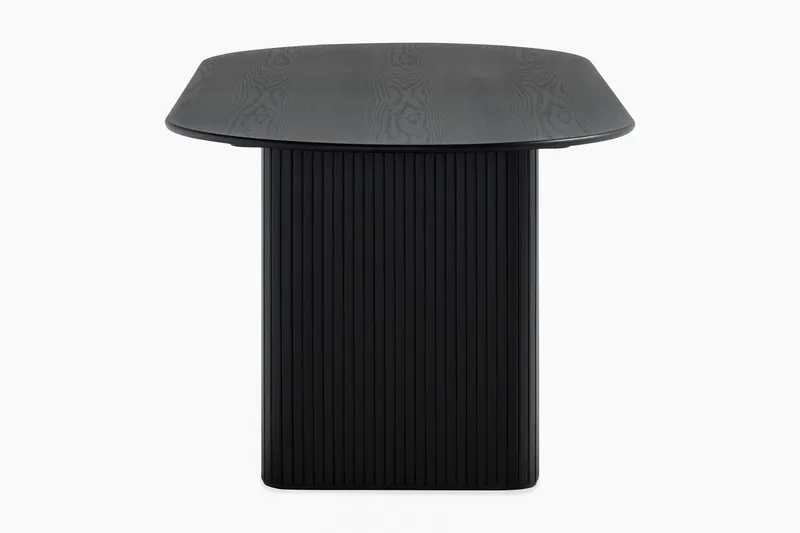 Ruokapöytä Noira 220 cm Soikea - Musta - Huonekalut - Pöytä & ruokailuryhmä - Ruokapöydät & keittiön pöydät