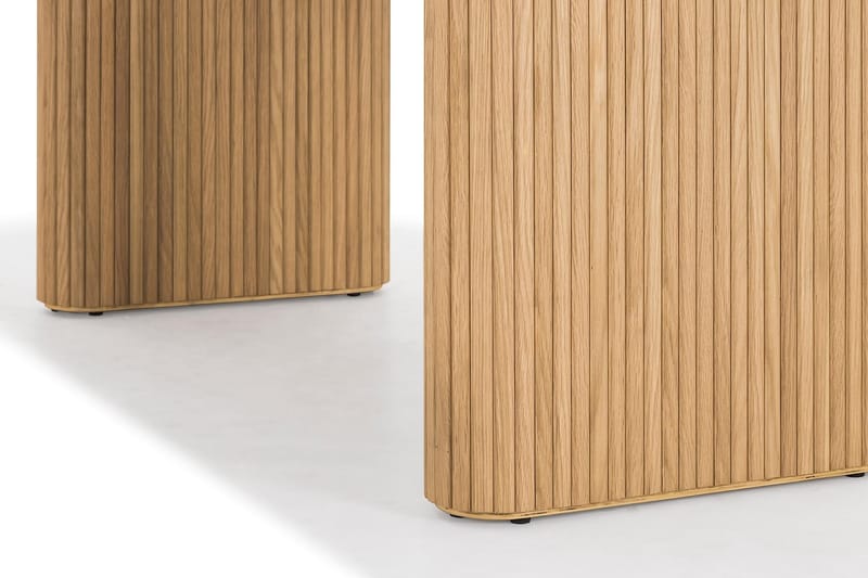 Ruokapöytä Noira 220 cm Soikea - Tammi - Huonekalut - Pöytä & ruokailuryhmä - Ruokapöydät & keittiön pöydät