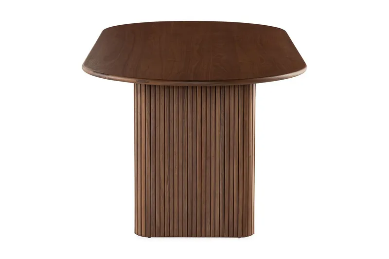 Ruokapöytä Noira 220 cm Soikea - Pähkinä - Huonekalut - Pöytä & ruokailuryhmä - Ruokapöydät & keittiön pöydät