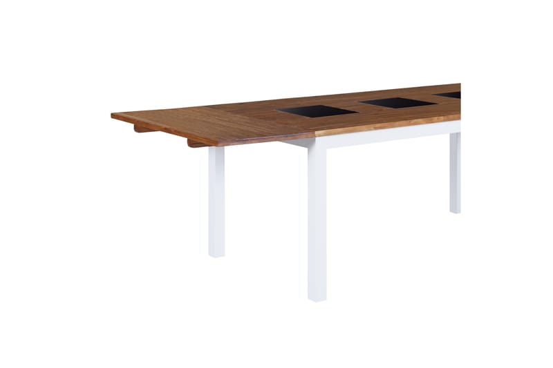 Ruokapöytä Octavia 180 cm Jatkettava - Luonnonväri/valkoinen/musta - Huonekalut - Pöytä & ruokailuryhmä - Ruokapöydät & keittiön pöydät