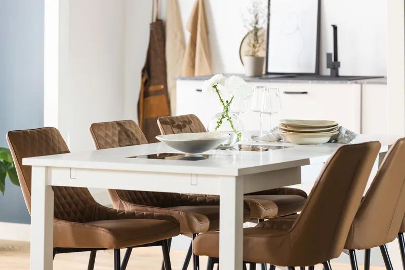 Ruokapöytä Octavia 180 cm Jatkettava - Valkoinen - Huonekalut - Pöytä & ruokailuryhmä - Ruokapöydät & keittiön pöydät