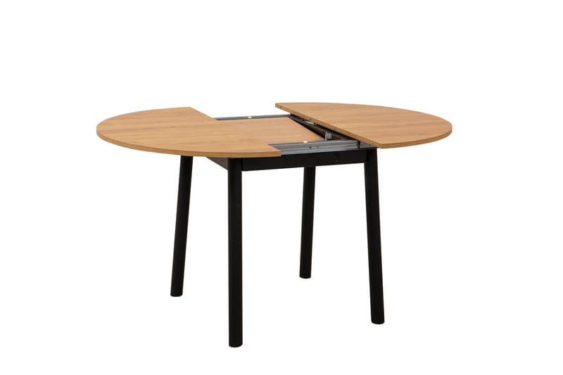 Ruokapöytä Oliver 100 cm - Tammi/Musta - Huonekalut - Pöytä & ruokailuryhmä - Ruokapöydät & keittiön pöydät