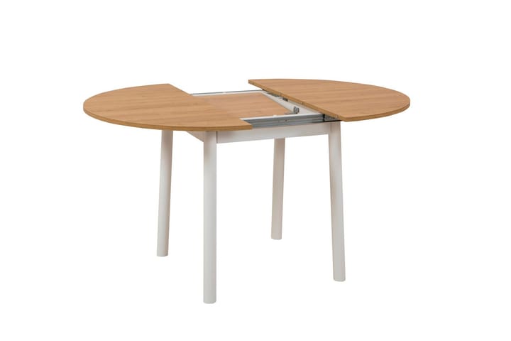 Ruokapöytä Oliver 100 cm - Tammi/Valkoinen - Ruokapöydät & keittiön pöydät