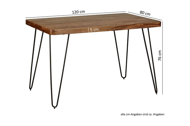 Ruokapöytä Quatisha 120 cm - Puu/Luonnonväri - Ruokapöydät & keittiön pöydät