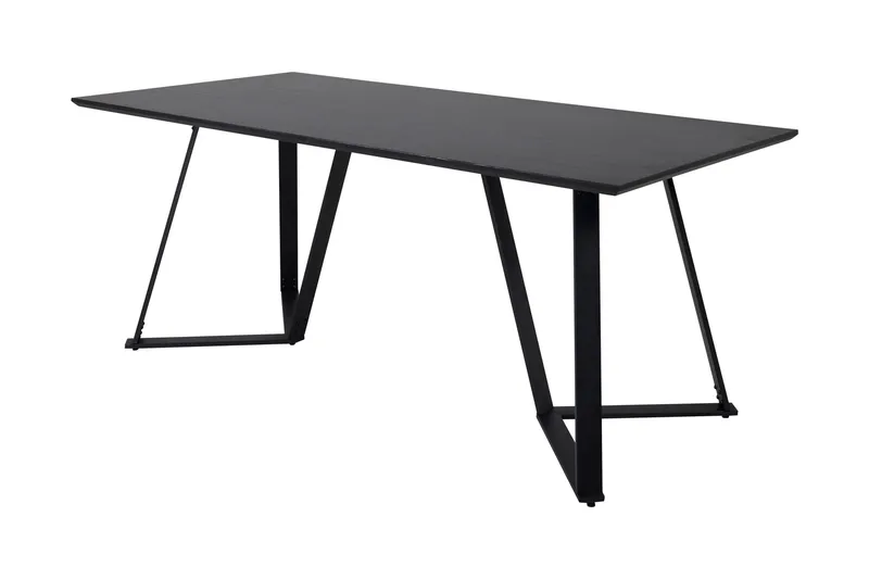 Ruokapöytä Rajadell 180 cm - Musta - Huonekalut - Pöytä & ruokailuryhmä - Ruokapöydät & keittiön pöydät