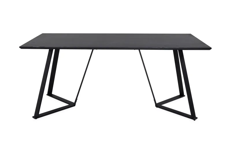 Ruokapöytä Rajadell 180 cm, Musta