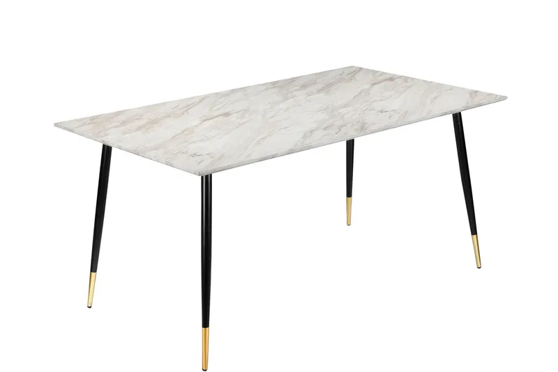 Ruokapöytä Reddeer 120 cm - Harmaa/Valkoinen/Musta/Kulta - Huonekalut - Pöytä & ruokailuryhmä - Ruokapöydät & keittiön pöydät