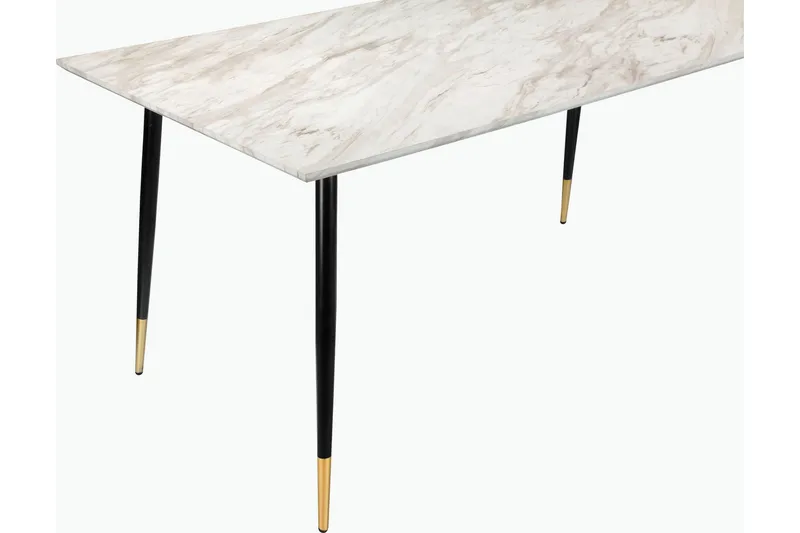 Ruokapöytä Reddeer 160 cm - Harmaa/Valkoinen/Musta/Kulta - Huonekalut - Pöytä & ruokailuryhmä - Ruokapöydät & keittiön pöydät