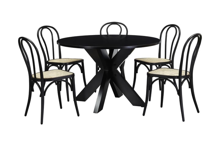 Ruokapöytä Redex 120 cm Pyöreä - Musta - Ruokapöydät & keittiön pöydät