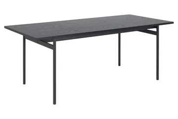 Ruokapöytä Ricketts 200x90 cm - Musta - Huonekalut - Pöytä & ruokailuryhmä - Ruokapöydät & keittiön pöydät