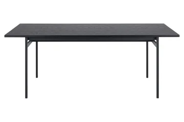 Ruokapöytä Ricketts 200x90 cm - Musta - Huonekalut - Pöytä & ruokailuryhmä - Ruokapöydät & keittiön pöydät